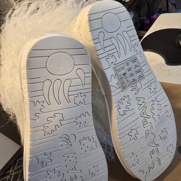 NEW BEARPAW Boo Real White Lamb Fur Lined Boots Womens Size 6 uk 4.5 eu 37 NIB - Picture 9 of 15